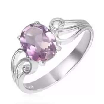 Серебряное кольцо с аметистом