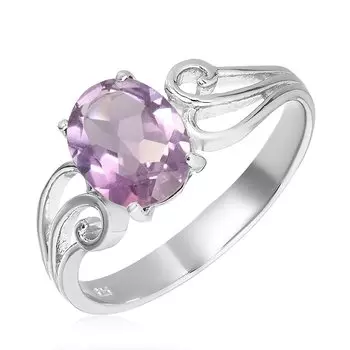Серебряное кольцо с аметистом