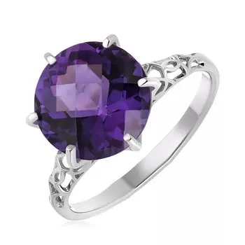 Серебряное кольцо с аметистом