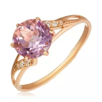 Серебряное кольцо с аметистом