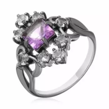 Серебряное кольцо с аметистом