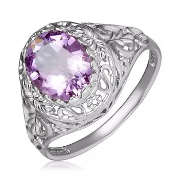 Серебряное кольцо с аметистом