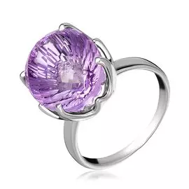 Серебряное кольцо с аметистом