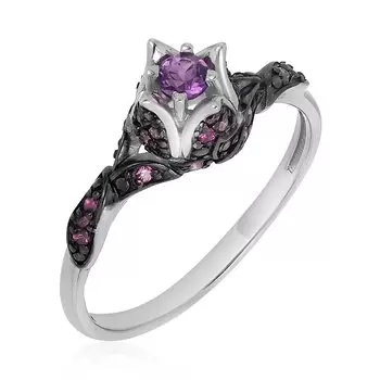 Серебряное кольцо с аметистом