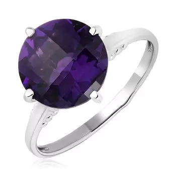 Серебряное кольцо с аметистом