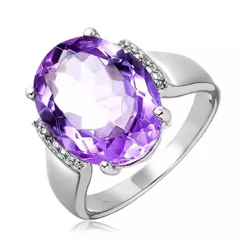 Серебряное кольцо с аметистом