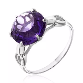 Серебряное кольцо с аметистом