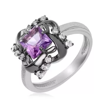 Серебряное кольцо с аметистом