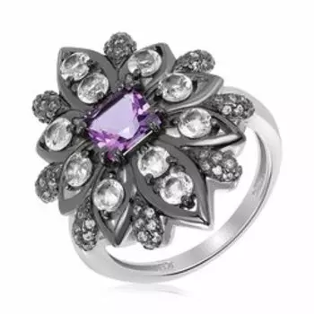 Серебряное кольцо с аметистом