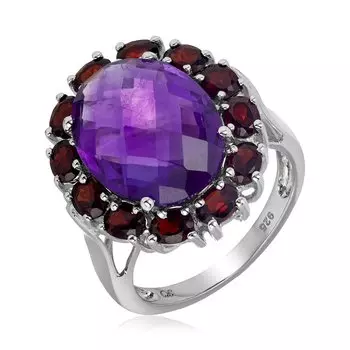 Серебряное кольцо с аметистом