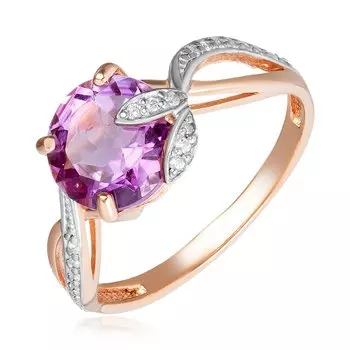 Серебряное кольцо с аметистом