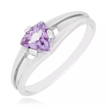 Серебряное кольцо с аметистом