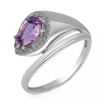 Серебряное кольцо с аметистом