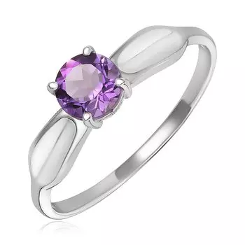 Серебряное кольцо с аметистом