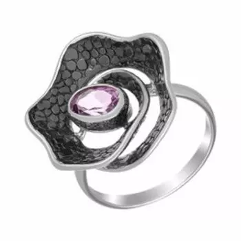 Серебряное кольцо с аметистом