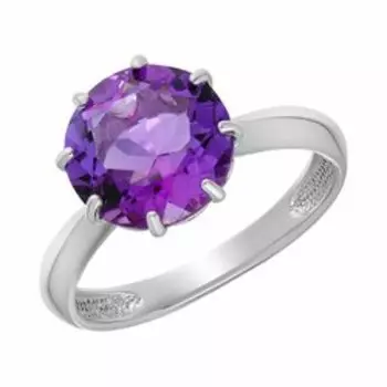 Серебряное кольцо с аметистом