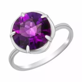 Серебряное кольцо с аметистом