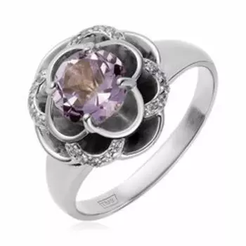 Серебряное кольцо с аметистом