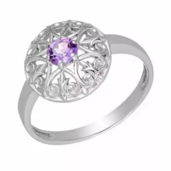 Серебряное кольцо с аметистом