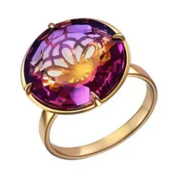 Серебряное кольцо с аметрином