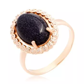 Серебряное кольцо с авантюрином