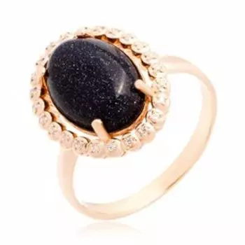 Серебряное кольцо с авантюрином