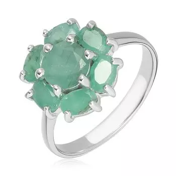 Серебряное кольцо с бериллами