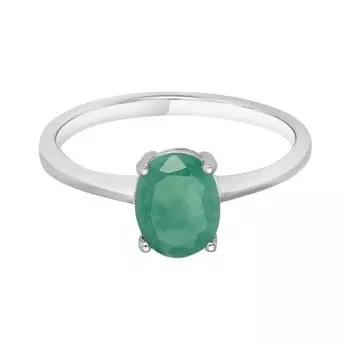 Серебряное кольцо с бериллом