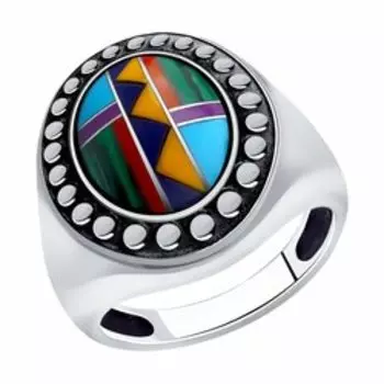 Кольцо из серебра с бирюзой