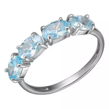 Серебряное кольцо с бриллианитами