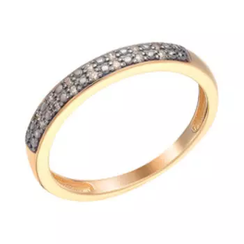 Серебряное кольцо с бриллиантами