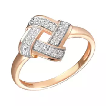 Серебряное кольцо с бриллиантами