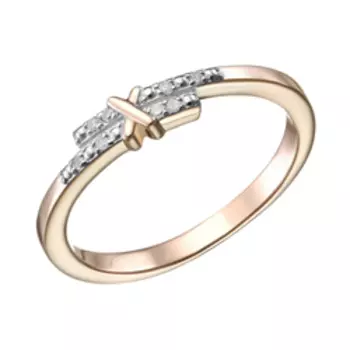 Серебряное кольцо с бриллиантами