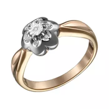 Серебряное кольцо с бриллиантами