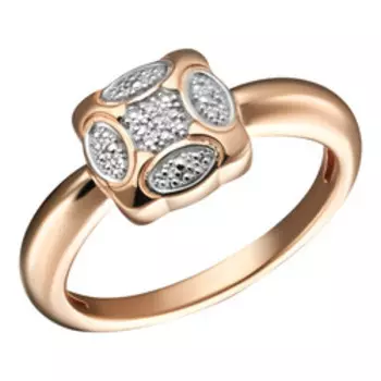 Серебряное кольцо с бриллиантами