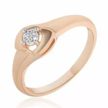 Серебряное кольцо с бриллиантами