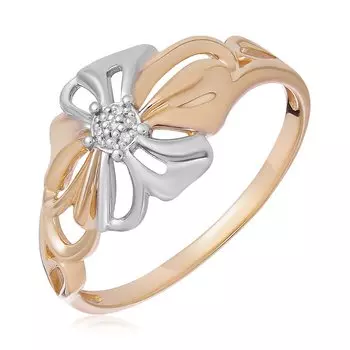 Серебряное кольцо с бриллиантами