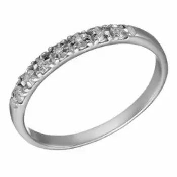 Серебряное кольцо с бриллиантами и фианитами