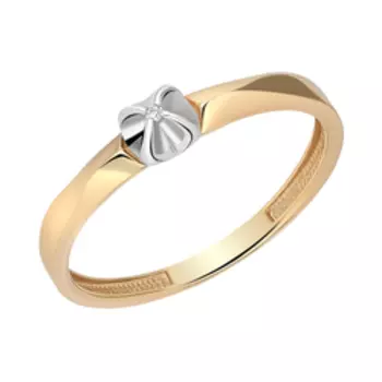 Серебряное кольцо с бриллиантом