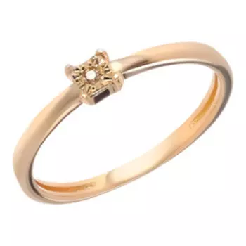 Серебряное кольцо с бриллиантом