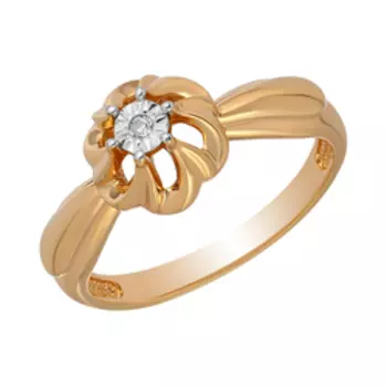 Серебряное кольцо с бриллиантом