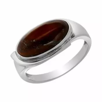 Серебряное кольцо с бычьим глазом