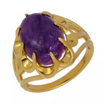 Серебряное кольцо с чароитом