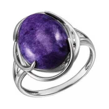 Серебряное кольцо с чароитом