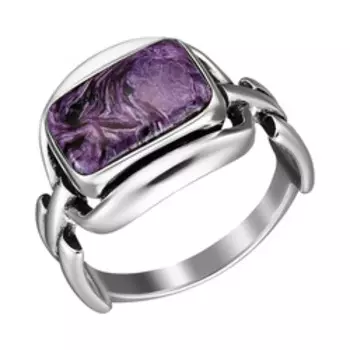 Серебряное кольцо с чароитом