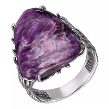 Серебряное кольцо с чароитом