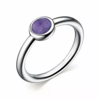 Серебряное кольцо с чароитом