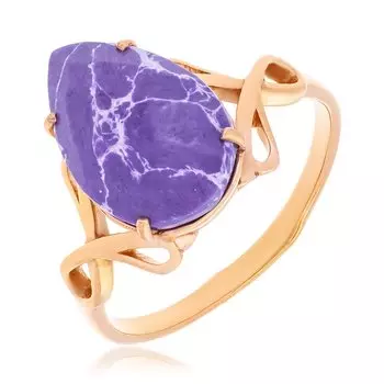 Серебряное кольцо с чароитом