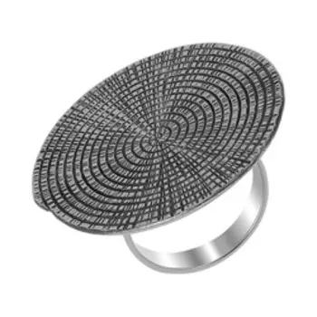 Серебряное кольцо с чернением "Спираль"