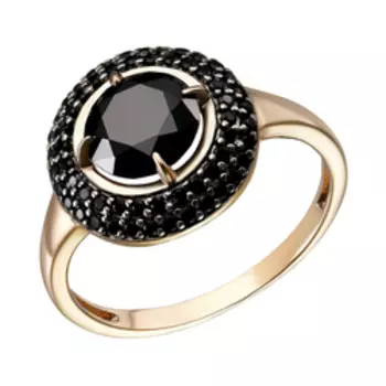 Серебряное кольцо с черной шпинелью